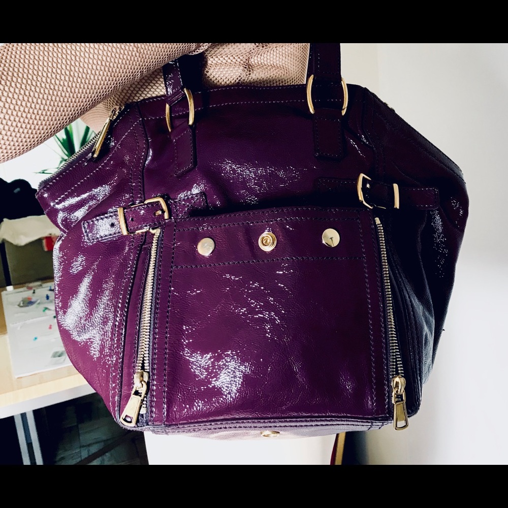 YsL mulberry grained patent rare Downtown edition